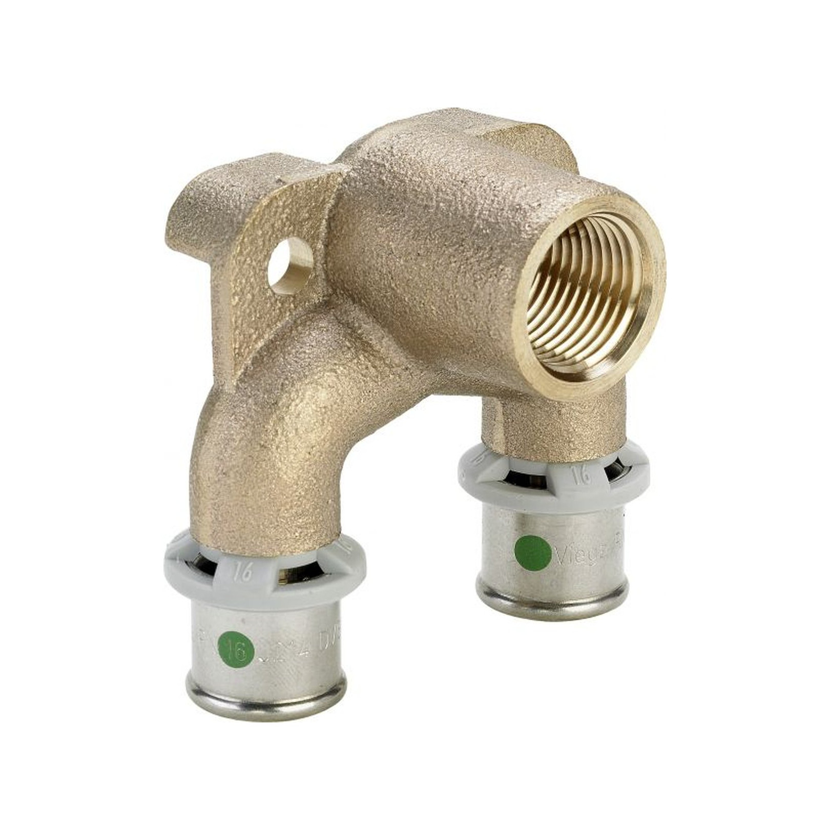 Viega Doppelwandscheibe Sanfix-P 303044 20x1/2x20 mm Rotguss SC-Contur Pressanschluss