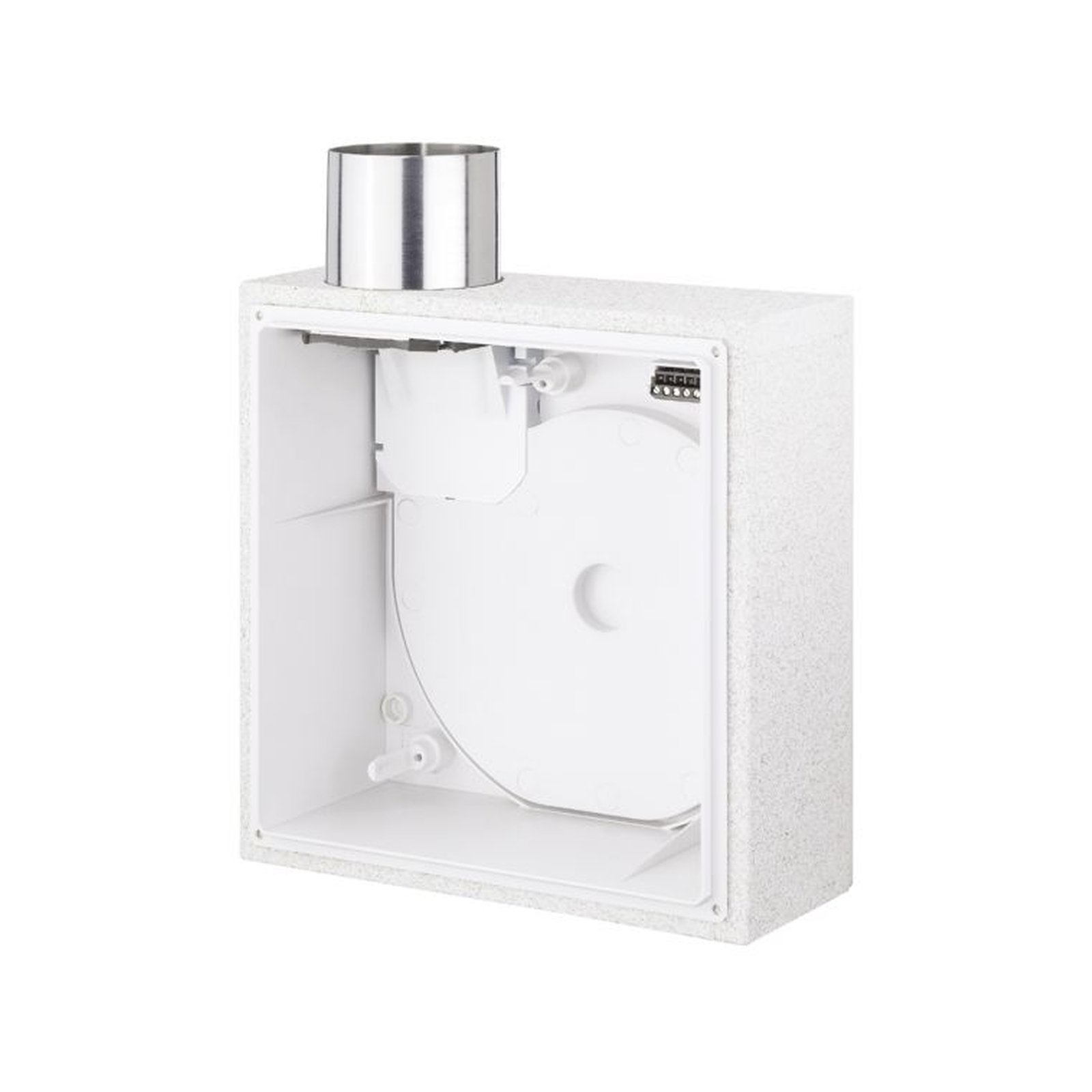 Helios Unterputzgehäuse ELS-GUB Brandschutz K90 Ausblasstutzen DN80 Rückschlagklappe 08112