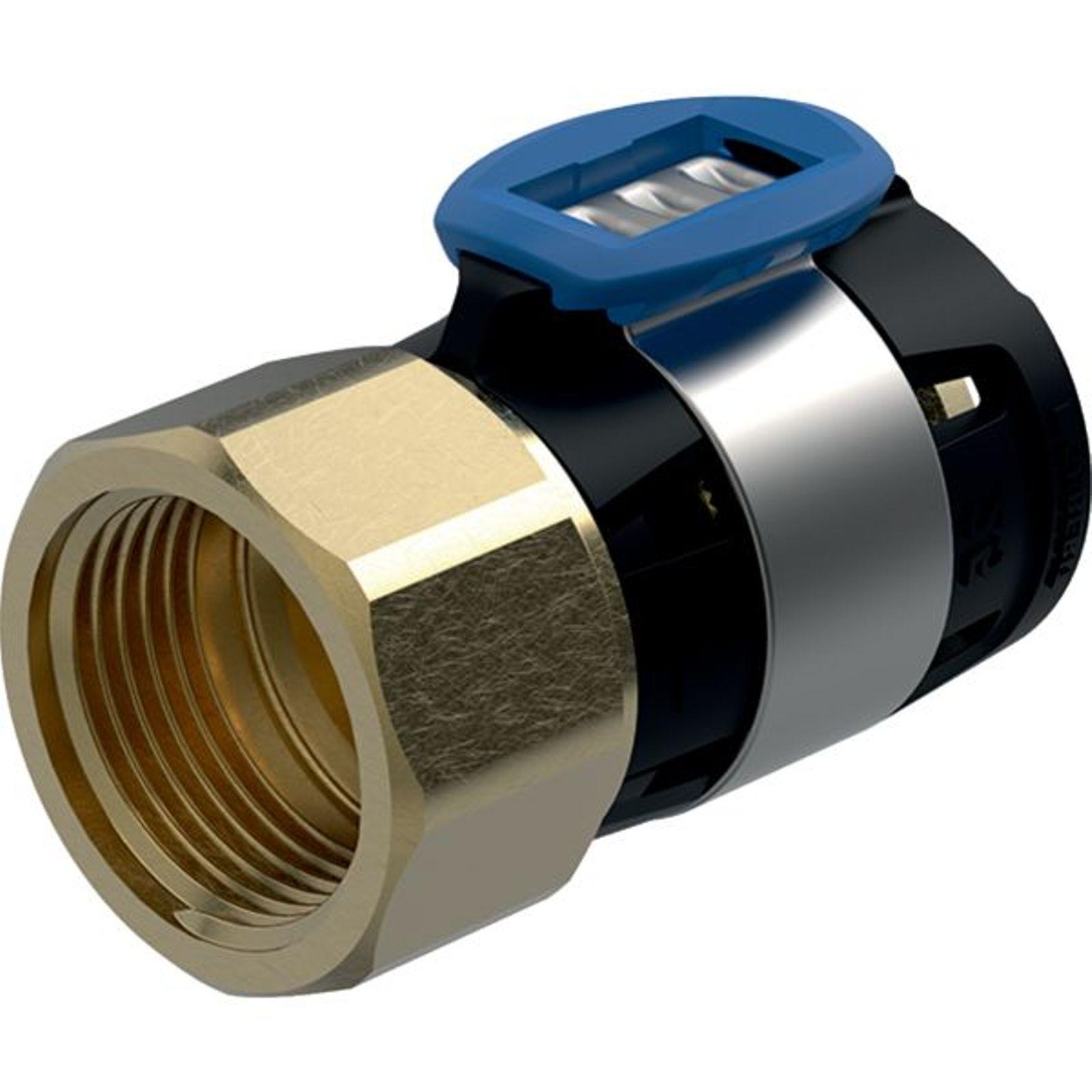 Geberit FlowFit Übergang Innengewinde DN32 40mm 1 1/4 Zoll Siliziumbronze Pressindikator 620414001