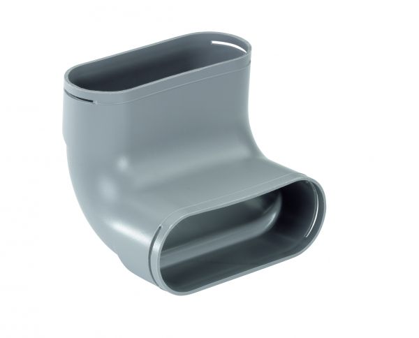 Zehnder Heizungszubehör Bogen ComfoFit flat 51 vertikal 90 Grad ComfoTube flat 51 grau Dichtung 990322011