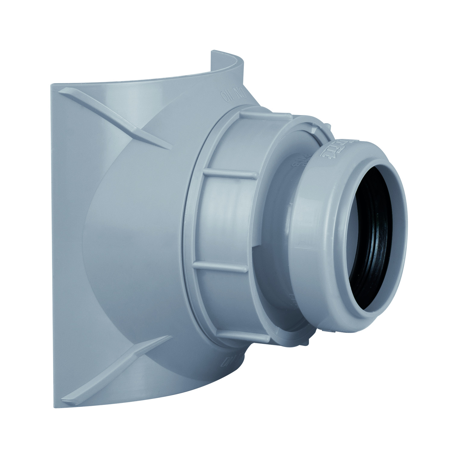 Airfit Schraubabzweig DN 110x40 21040AZ Polypropylen EPDM Abdichtung heißwasserbeständig grau 21040AZ