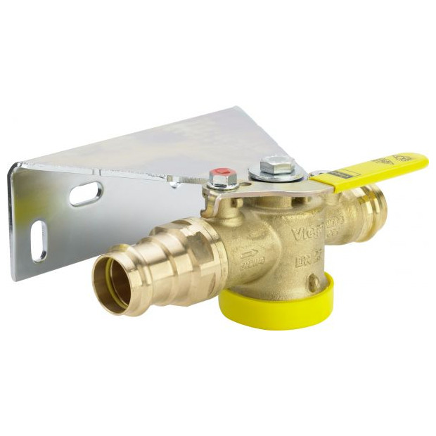 Viega Gaszähler-Kugelhahn 2645 Profipress G 28mm abschließbar plombierbar SC-Contur 632717