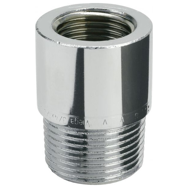 Viega Rotguss Reduzierstück 3242 DVGW 3-4ax1i rund verchromt 448172