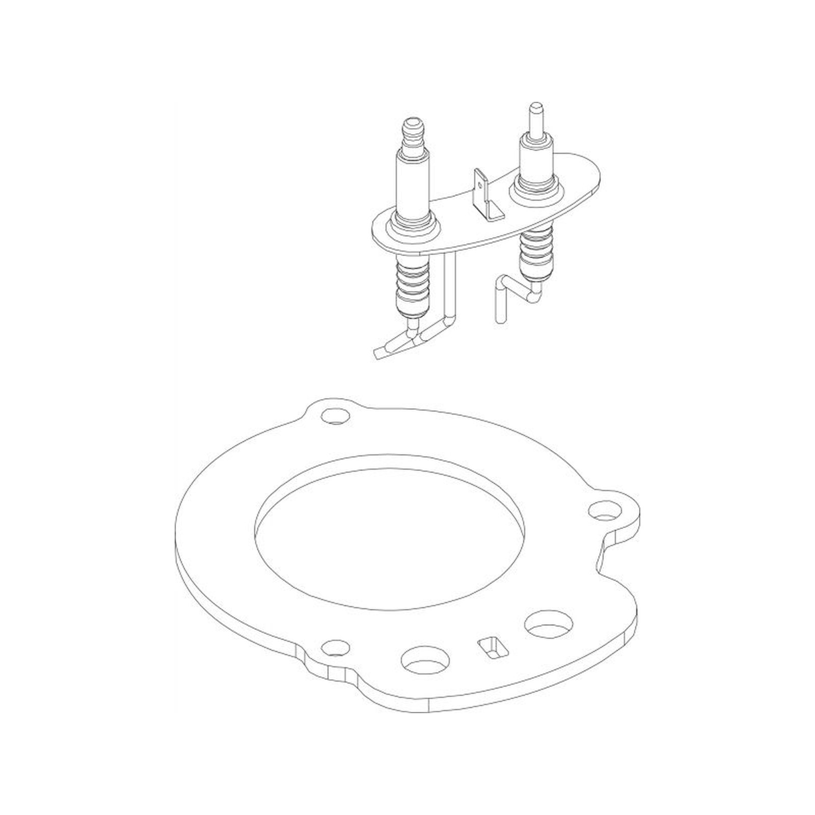 Buderus Elektrodensatz Ersatzteil Elektroden-Set Heizungszubehör 87379035360