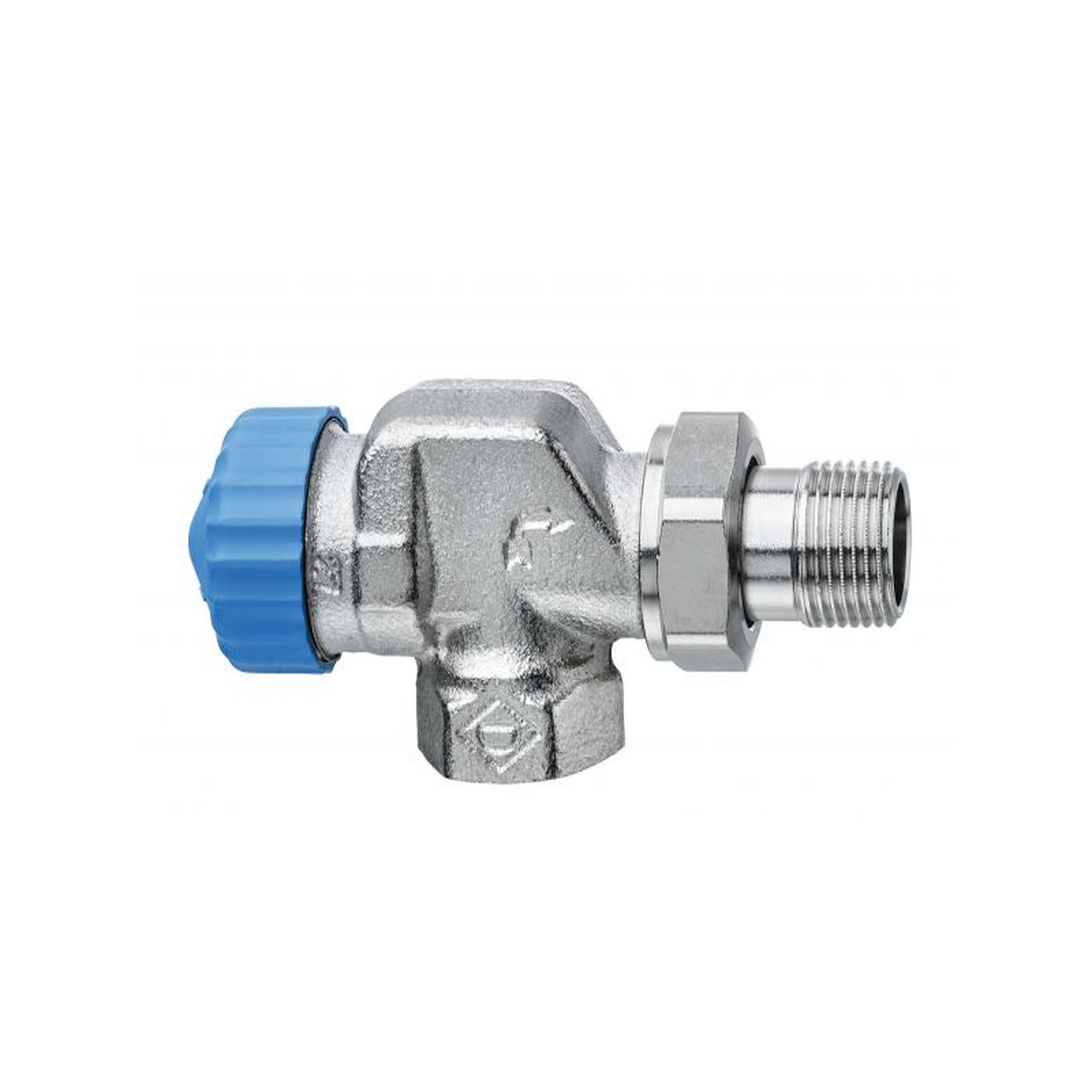 Thermostat-Ventilunterteil HEIMEIER 1/2" 2245-02.000, Axial, Rotguss-vernickelt