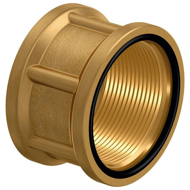 Uponor Gewindemuffe Wipex G1-G1 Messing O-Ring Edelstahl 1018355