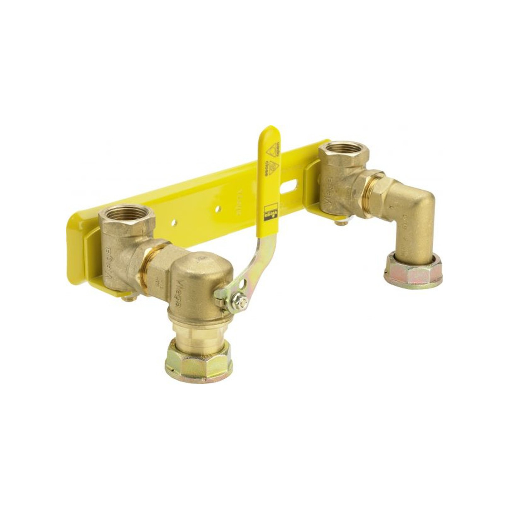 Viega Montageeinheit G2343.1 1-Zoll Zweistutzengaszähler HTB-Ausführung abschließbar 535308