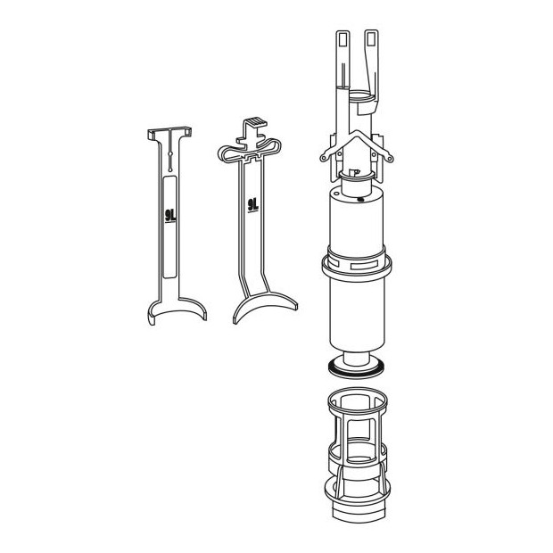 MEPA Ablaufventil-Set SC A12 E11-E21-E Spülkasten Schwimmerventil 590785