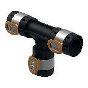 Geberit FlowFit T-Stück egal PPSU d75 Pressindikator transparent 620087001