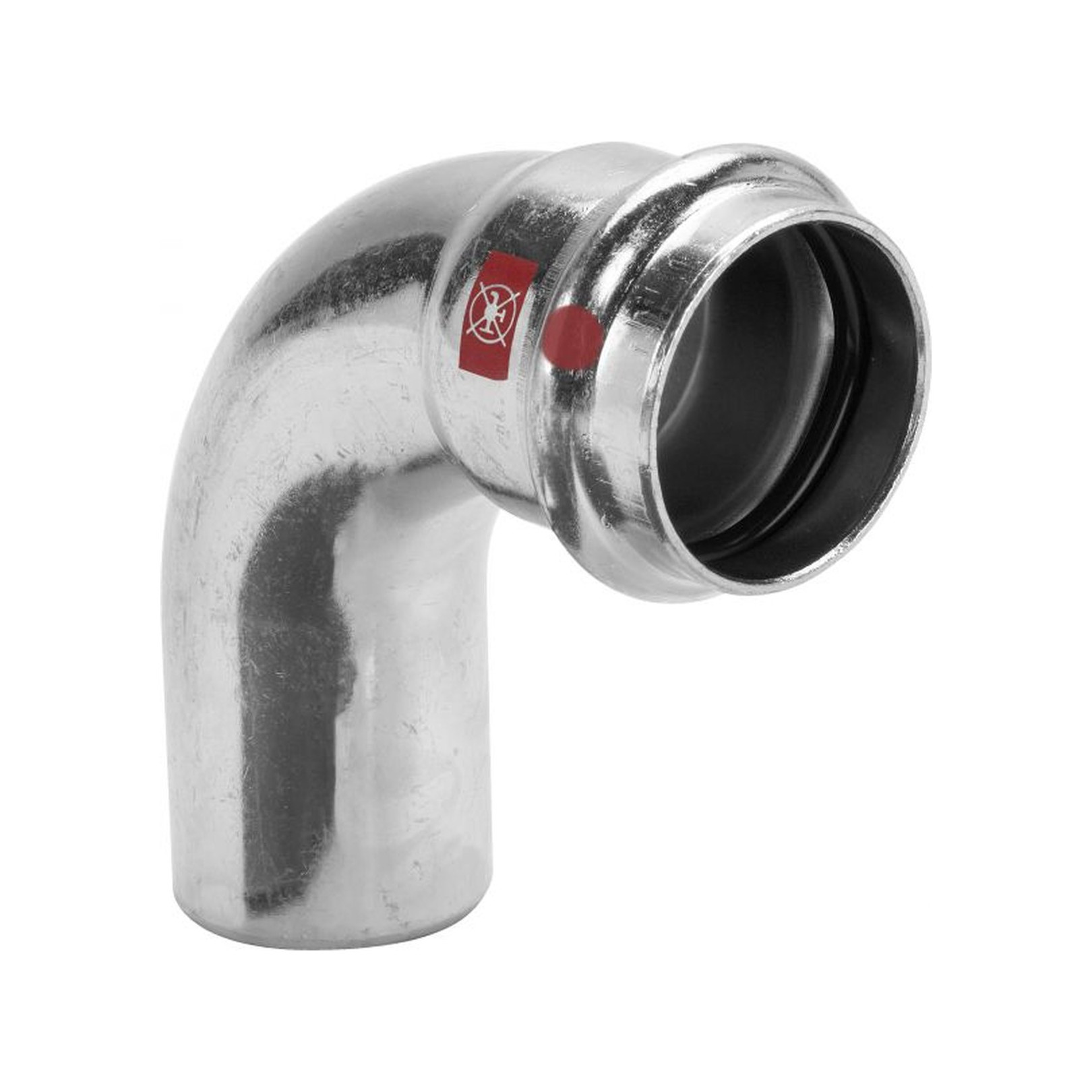 Viega Bogen PRESTABO 90 Grad 28mm Stahl Pressfitting SC-Contur EPDM Dichtelement 558222
