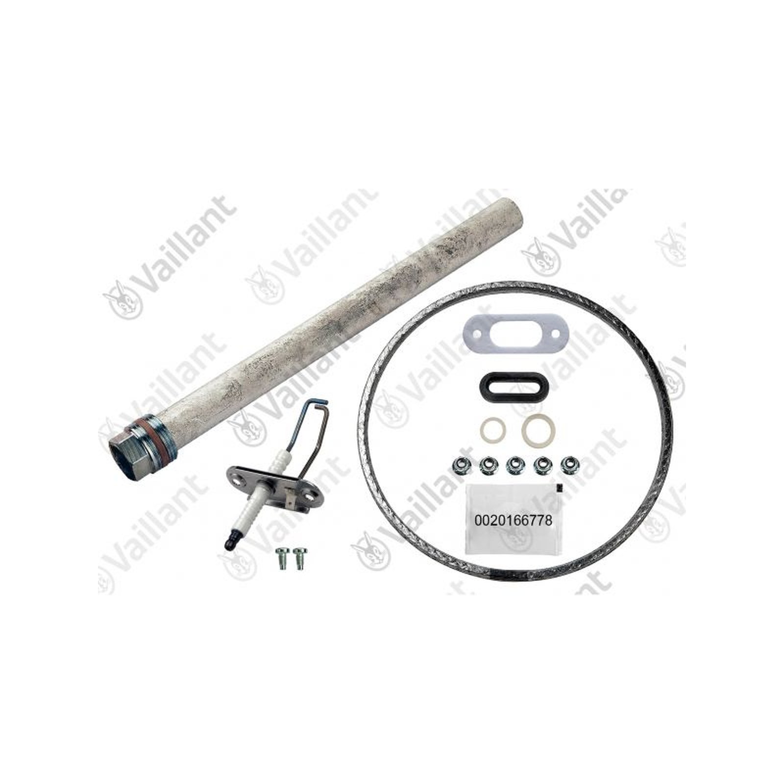 Vaillant Wartungsset VSC R1 R2 R3 Zündelektrode Brennerdichtung Anode 0010027637