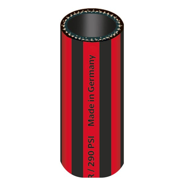 iWater Gummiwasserschlauch Trix Rotstrahl 3-4 Zoll 4-lagig EPDM 40 m Rolle 76005