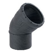 Geberit Silent-Pro Bogen DN 90 45 Grad schalldämmend PP-MX 393422141