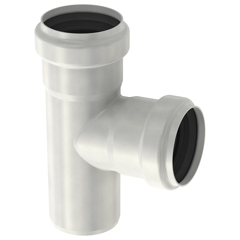 ACO Passavant Abzweig PIPE d50 87,5 Grad Edelstahl 1.4404 Steckmuffe EPDM 0174.02.47