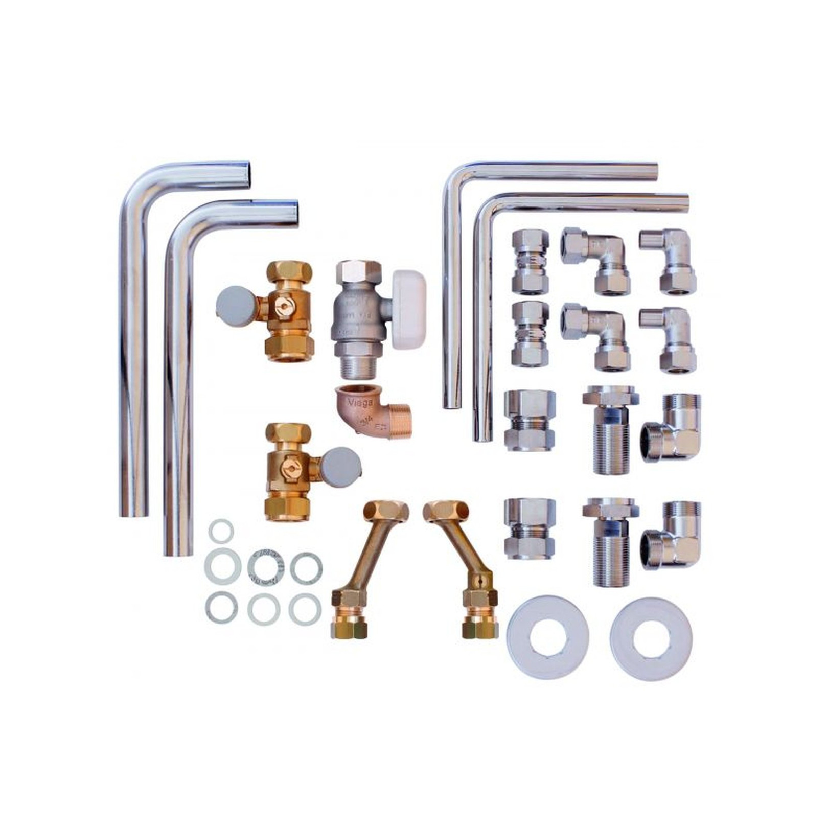 Vaillant Installations-Set VCW VCI Austausch Alt-Installation Aufputz Unterputz Wartungshähne Gashahn 0020201901