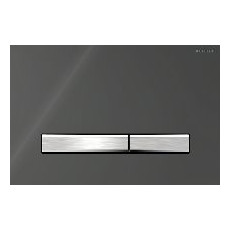 Geberit Betätigungsplatte Sigma50 Rauchglas verspiegelt 2-Mengen-Spülung Zinkdruckguss Glas 115788SD2