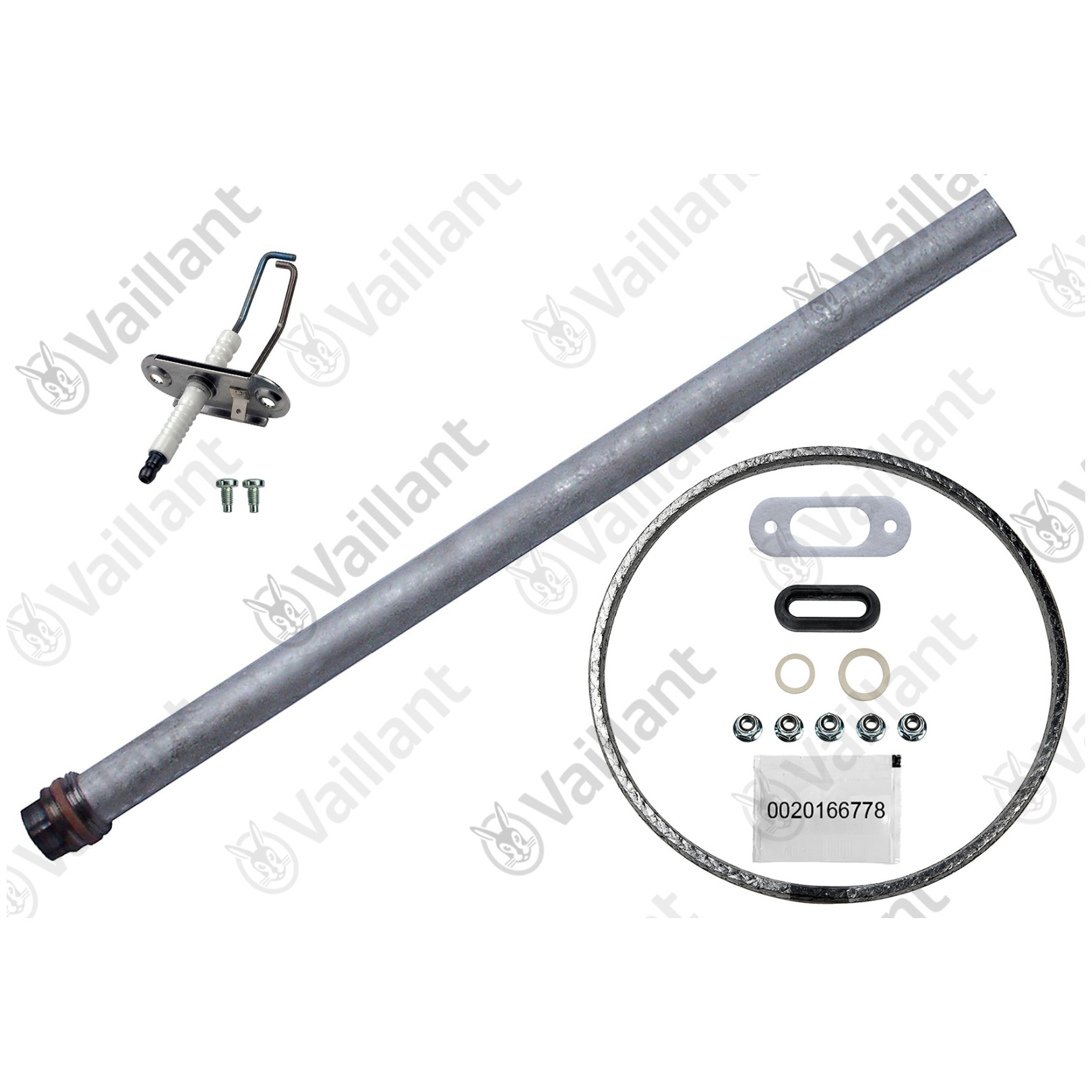 Vaillant Wartungsset VSC R1 Modelle Anode Zündelektrode Brennerdichtung 0010027638