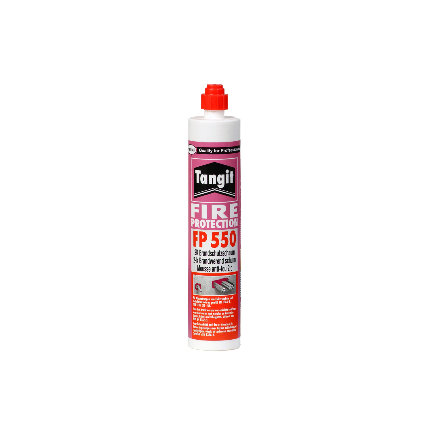 Walraven Brandschutzschaum Tangit 2K FP550 300 ml Kartusche magenta 2181550