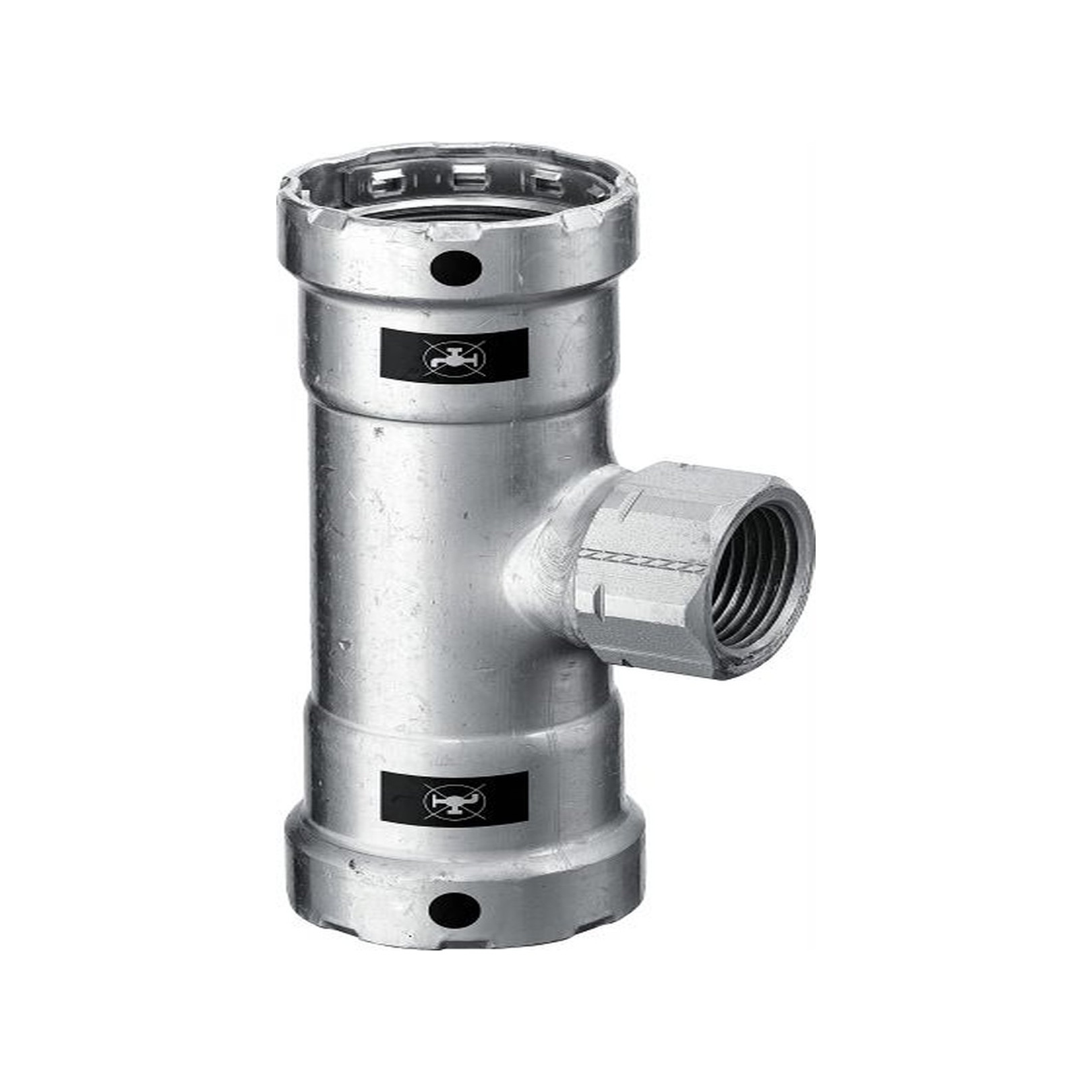 Viega Megapress T-Stück 4217.2 11-2x1-2x11-2 SC-Contur Zink-Nickel 695217