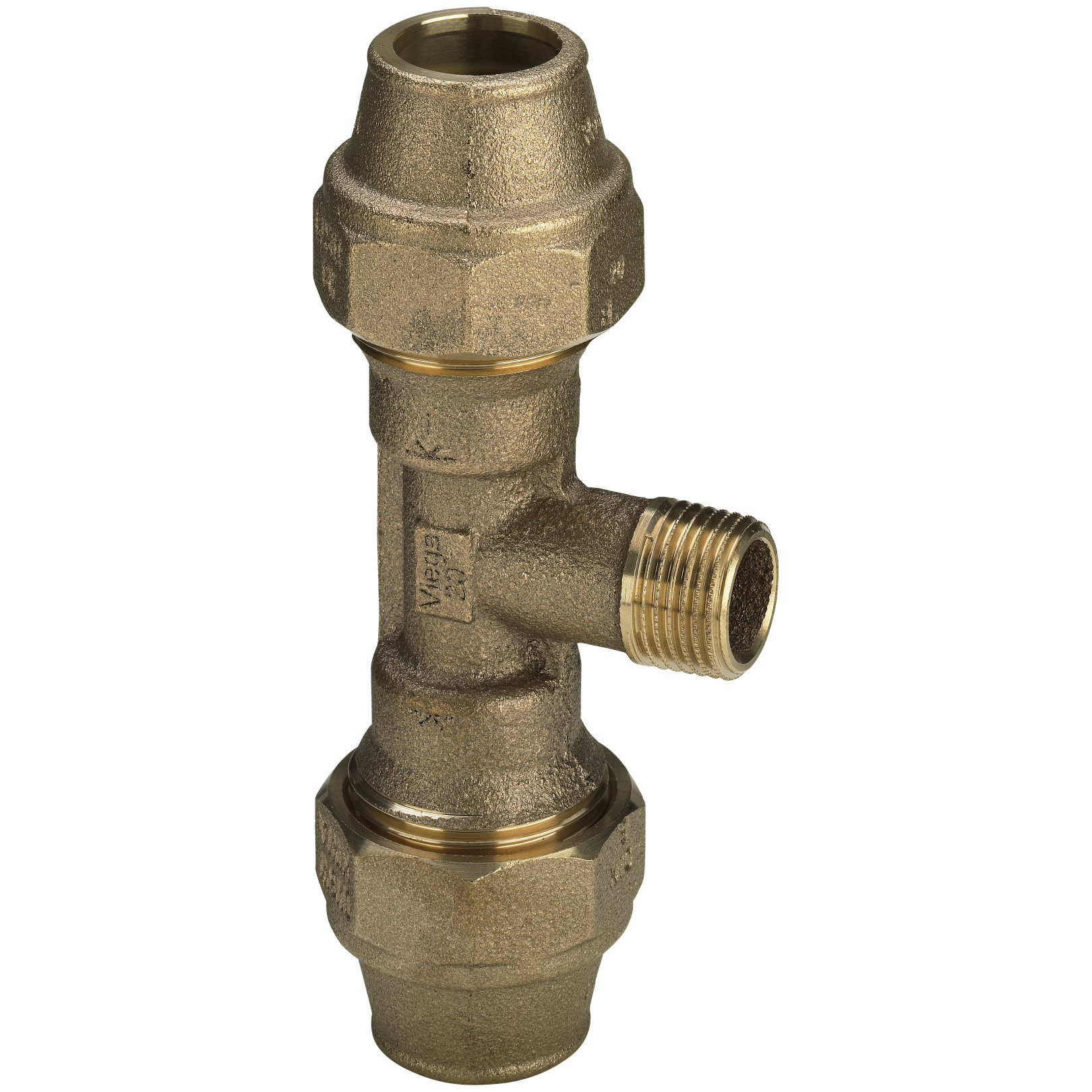 Viega T-Stück 9052 274894 Rotguss 20x1-2a Maxiplex R-Rp-Gewinde Mehrkant 4015211274894