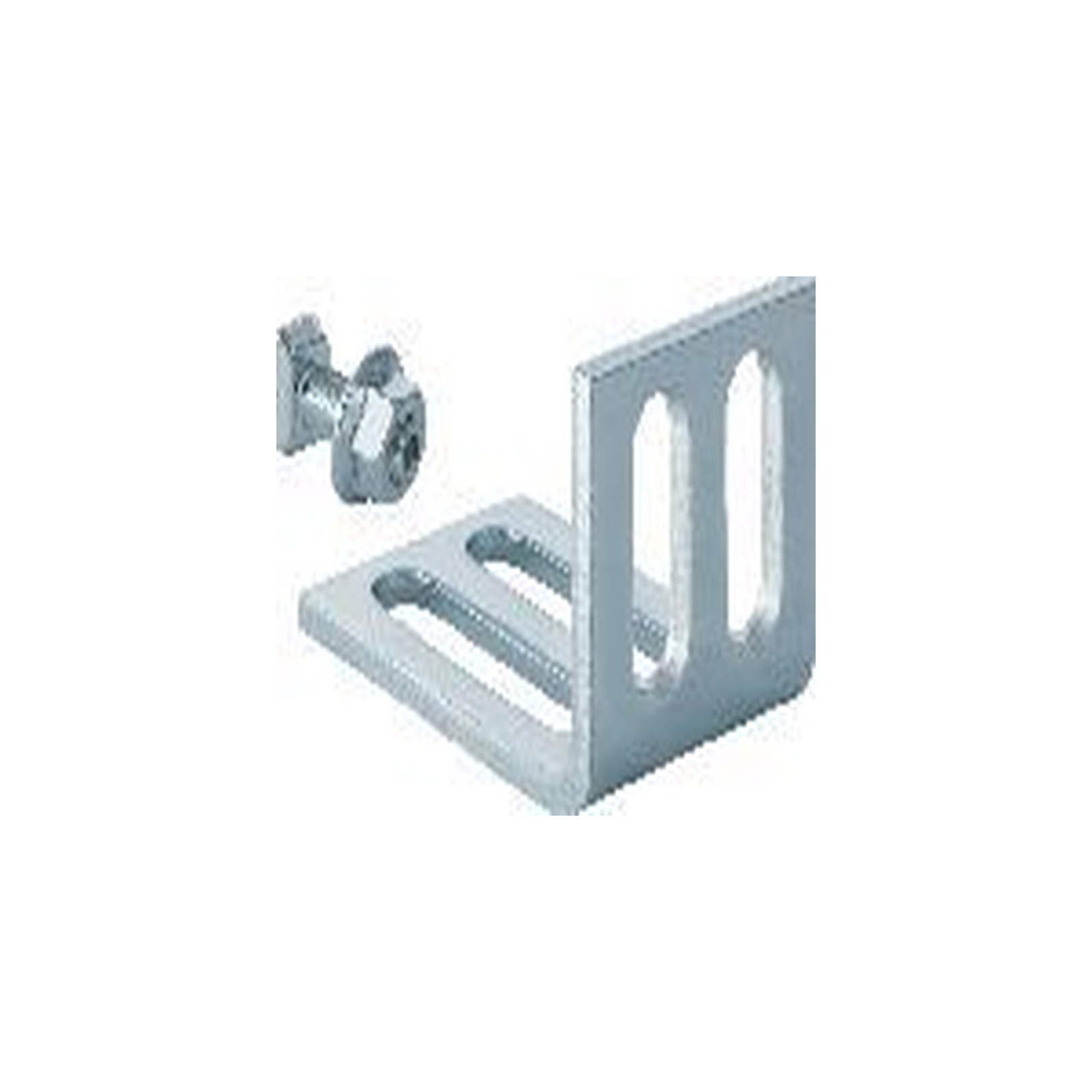 GEBERIT GIS Montagewinkel 7,5 x 5 cm verzinkt 4 Langlöcher Drehrastbolzen Mutter M8 461002001