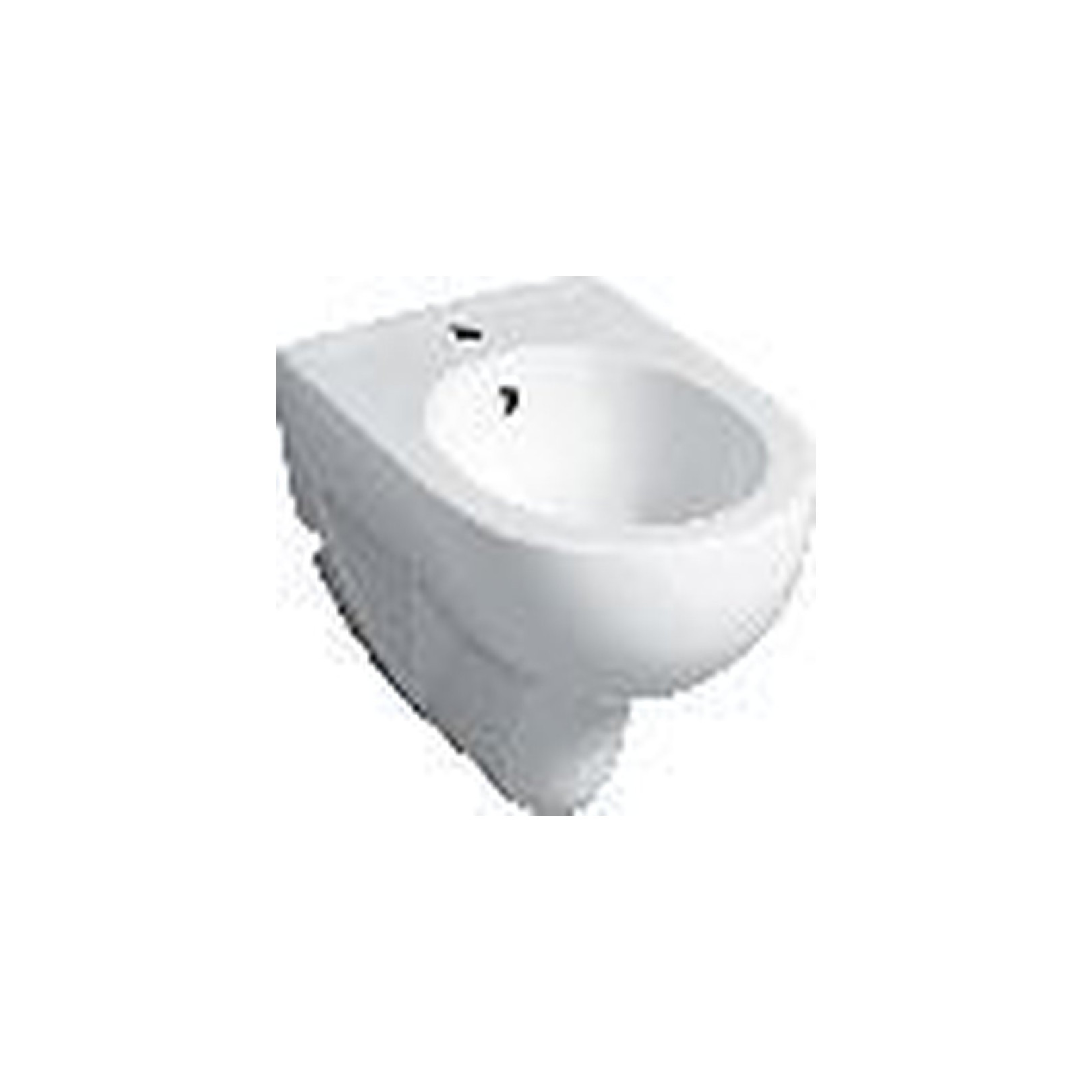Geberit Wandbidet Renova Überlauf weiß Sanitärkeramik wandhängend Einlocharmatur 233040000