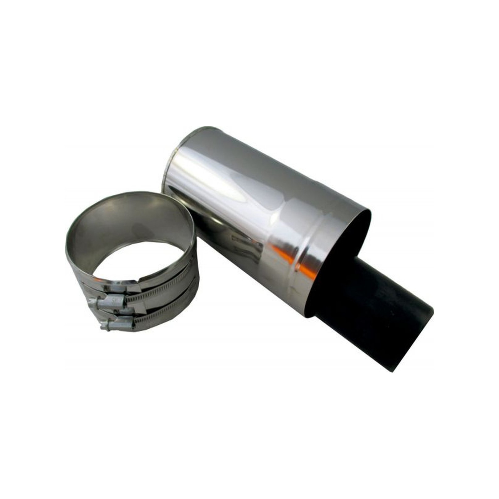 Wolf Mündungsstück DN60/100 Luft Abgasrohr Edelstahl PP Länge 290mm Fassade 2651915