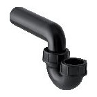 Geberit Rohrbogengeruchsverschluss Becken D50 50 PE-HD vertikal horizontal Quetschverschraubung 152039161