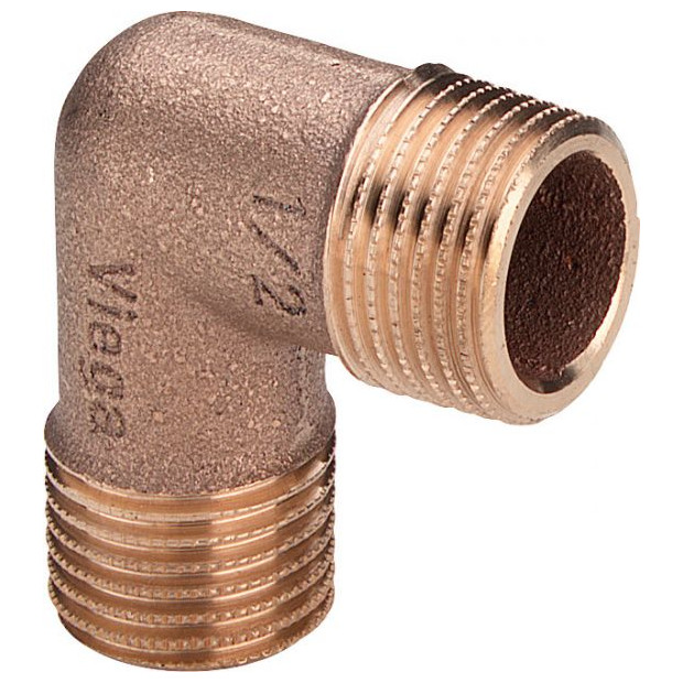VIEGA Gewindefitting Rotguss Winkel 3091 90Grad DN25 1 Zoll Außengewinde DVGW 317997
