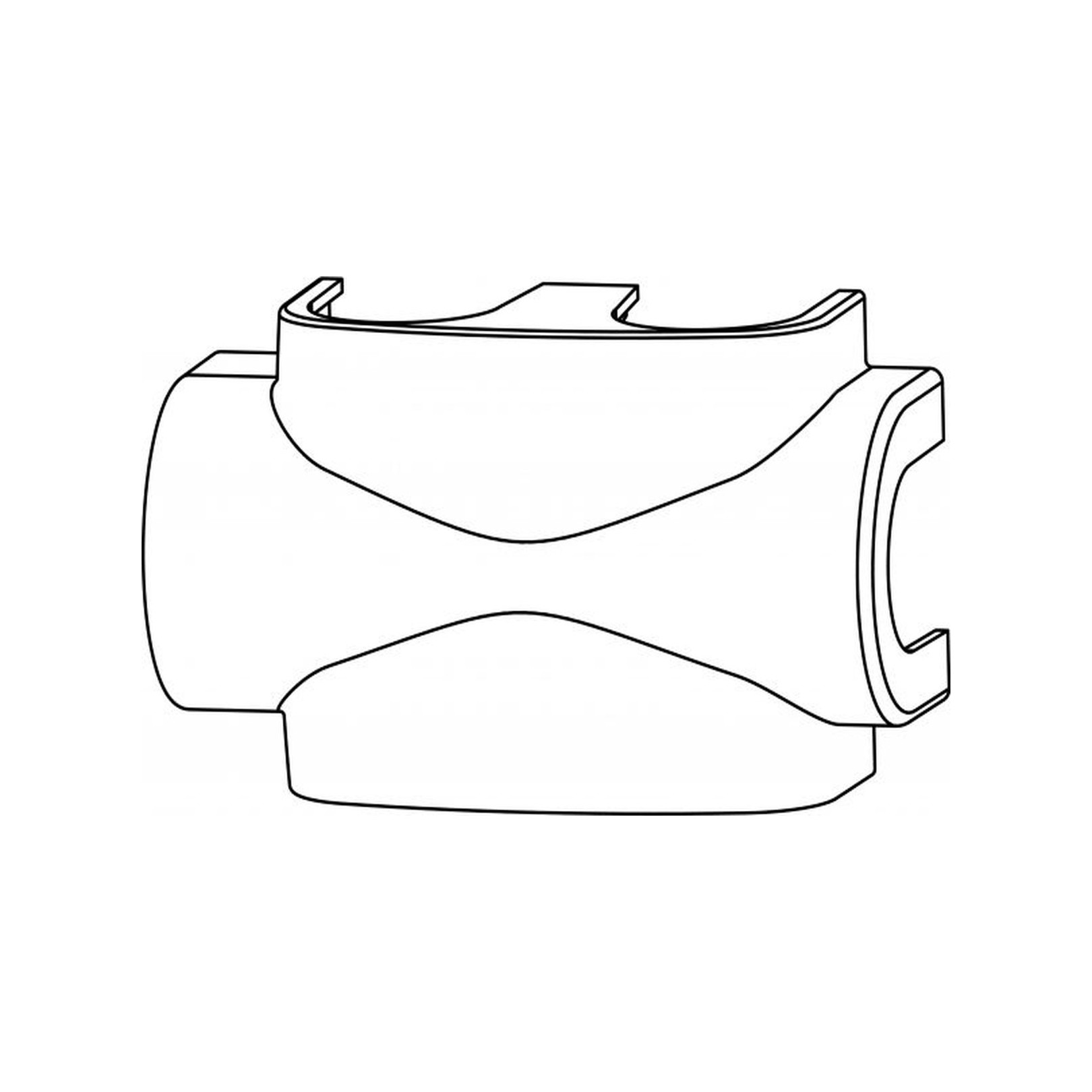 Heimeier DesignLine Verkleidung Zweipunktanschluss Weiß RAL9016 Kunststoff Eckform Durchgangsform 3850-10.553