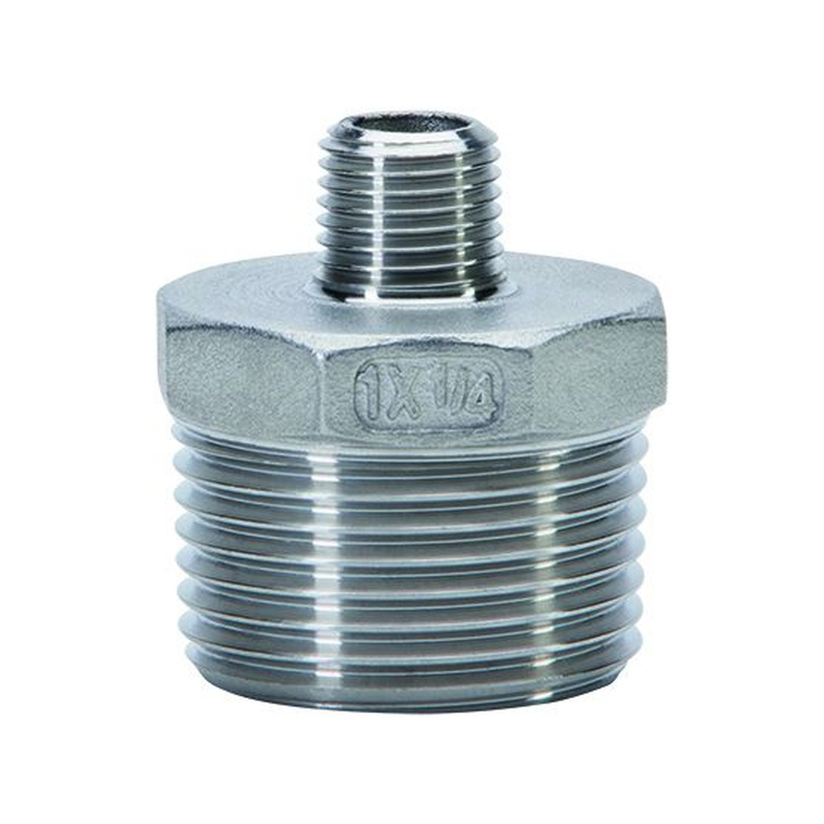 Gebo Edelstahl-Gewindefitting 245 Reduzierdoppelnippel 3-8-Zoll x 1-4-Zoll 6245-038014