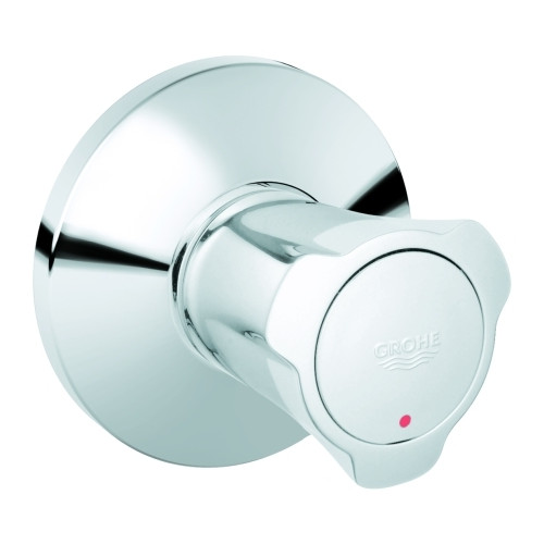 Grohe UP-Ventil Oberbau Costa 19855001 Markierung rot Einbautiefe 10-35 mm chrom wärmeisolierter Metallgriff