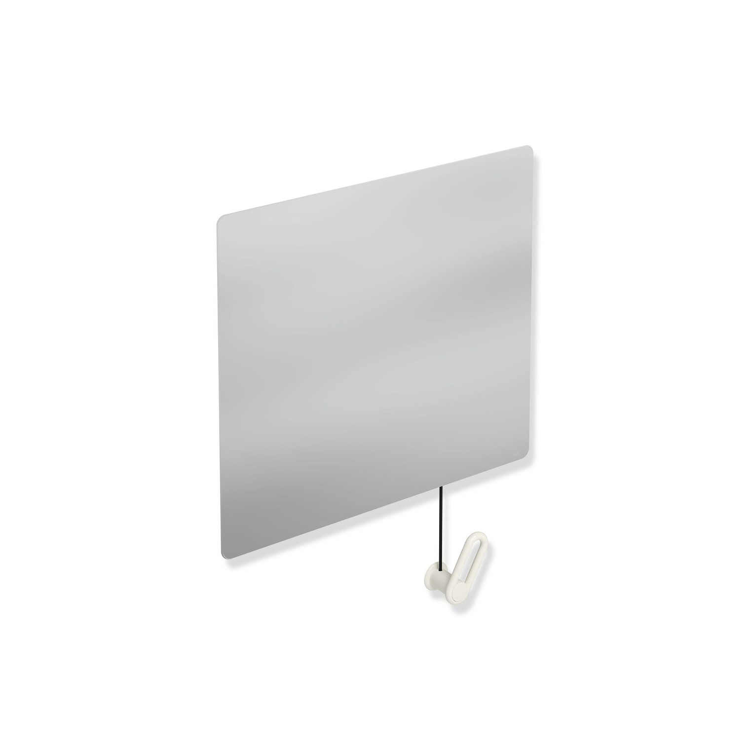 Hewi Kippspiegel Serie 801 801.01.100 99 600x540mm Seilumlenkung Kristallglas Splitterschutz reinweiß