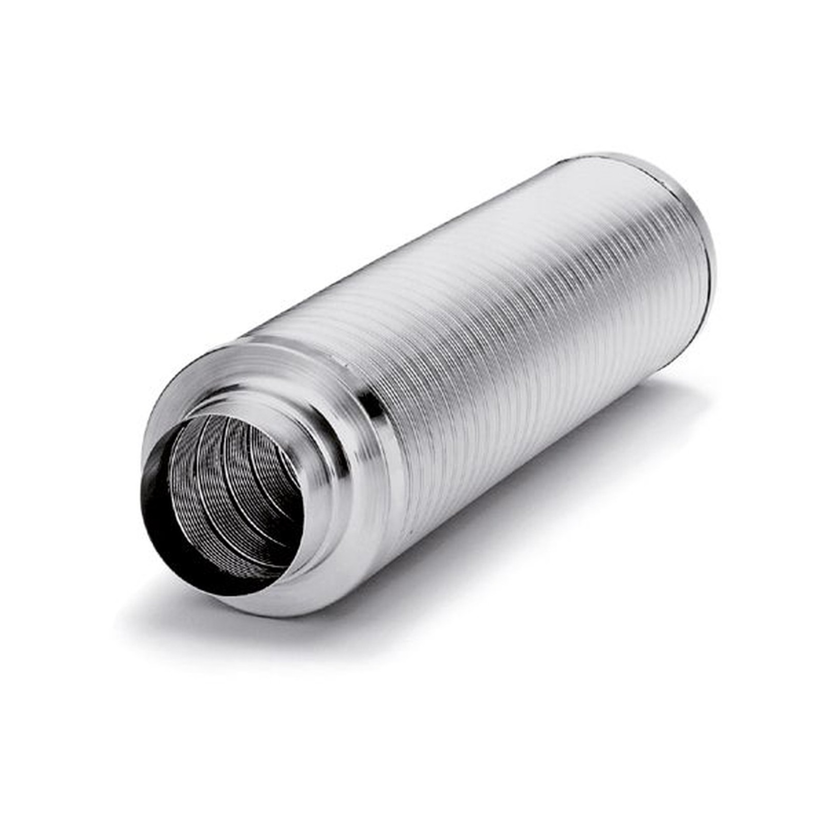 Helios Rohrschalldämpfer SDE 160 flexibel Aluminium 1 m Steckstutzen 00790