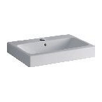 Geberit Waschtisch iCon Aufsatzwaschtisch 60x48.5cm Hahnloch mittig Ueberlauf weiss 124560000