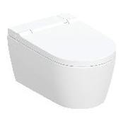 Geberit Dusch-WC AquaClean Sela Wand-WC spülrandlos Softclose Fernbedienung weiß-alpin 146220111
