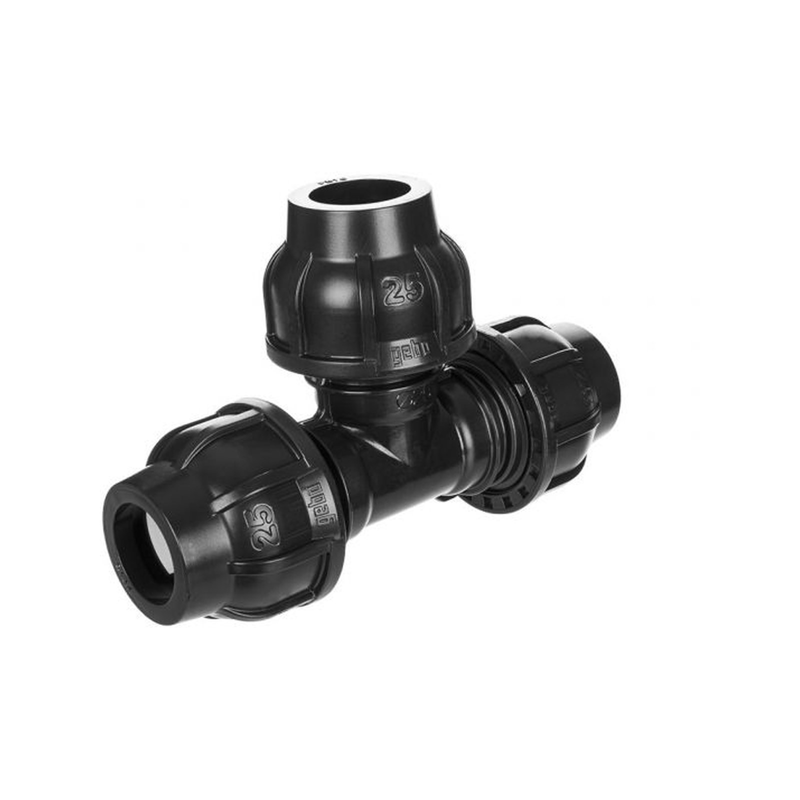 GEBO Klemmverbinder T-Stück Kunststoff PE-Rohr 32 mm DVGW geprüft 131032