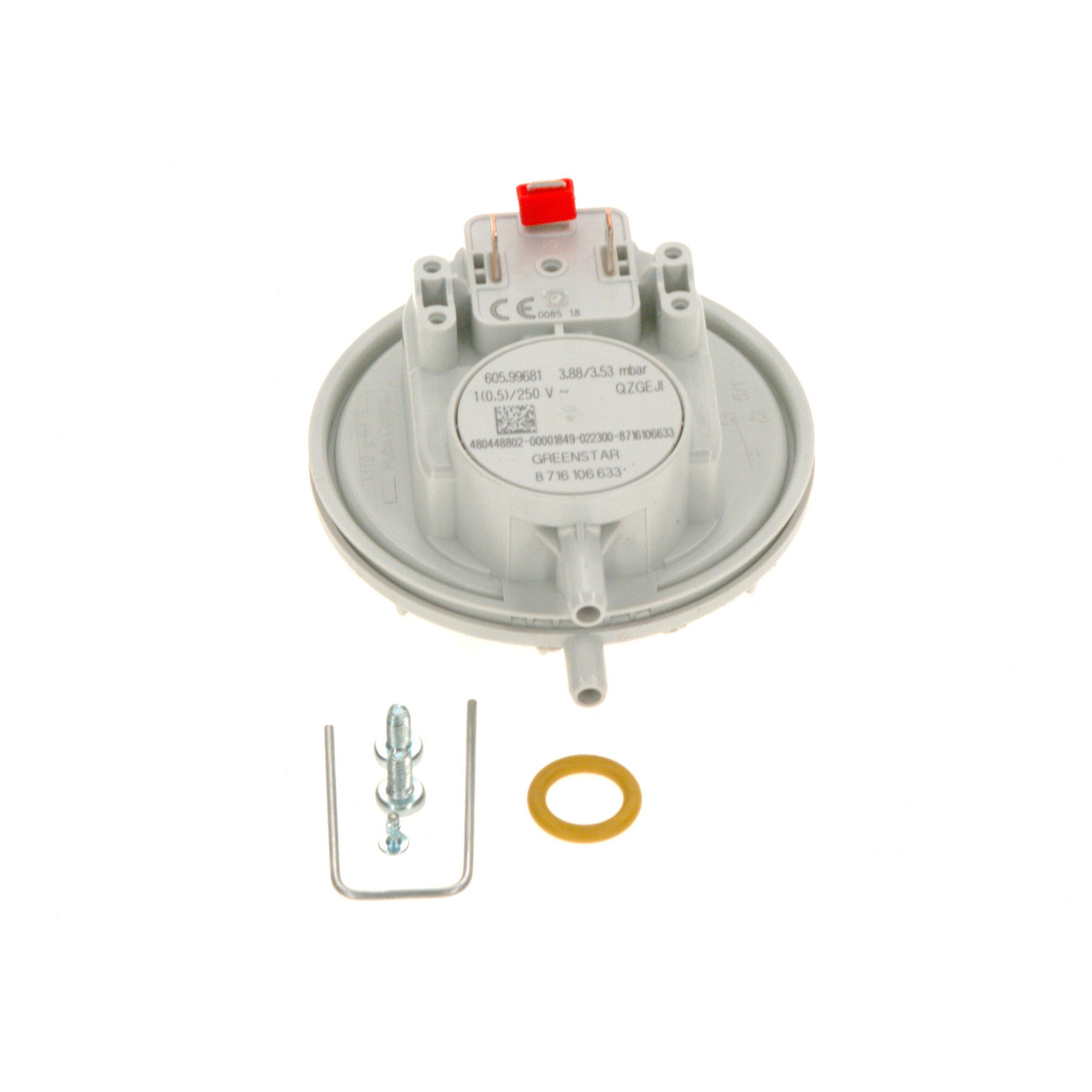Bosch Druckschalter Ersatzteil TTNR 87161066330 kompatibel GC7000iW ZSB ZWB 100x100x50mm 0,069kg 87161066330
