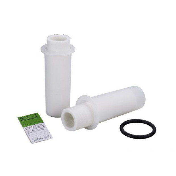 GRUENBECK Trinkwasserfilter GENO-EFK 80 um 2er Pack Schutzglocke O-Ring 103009
