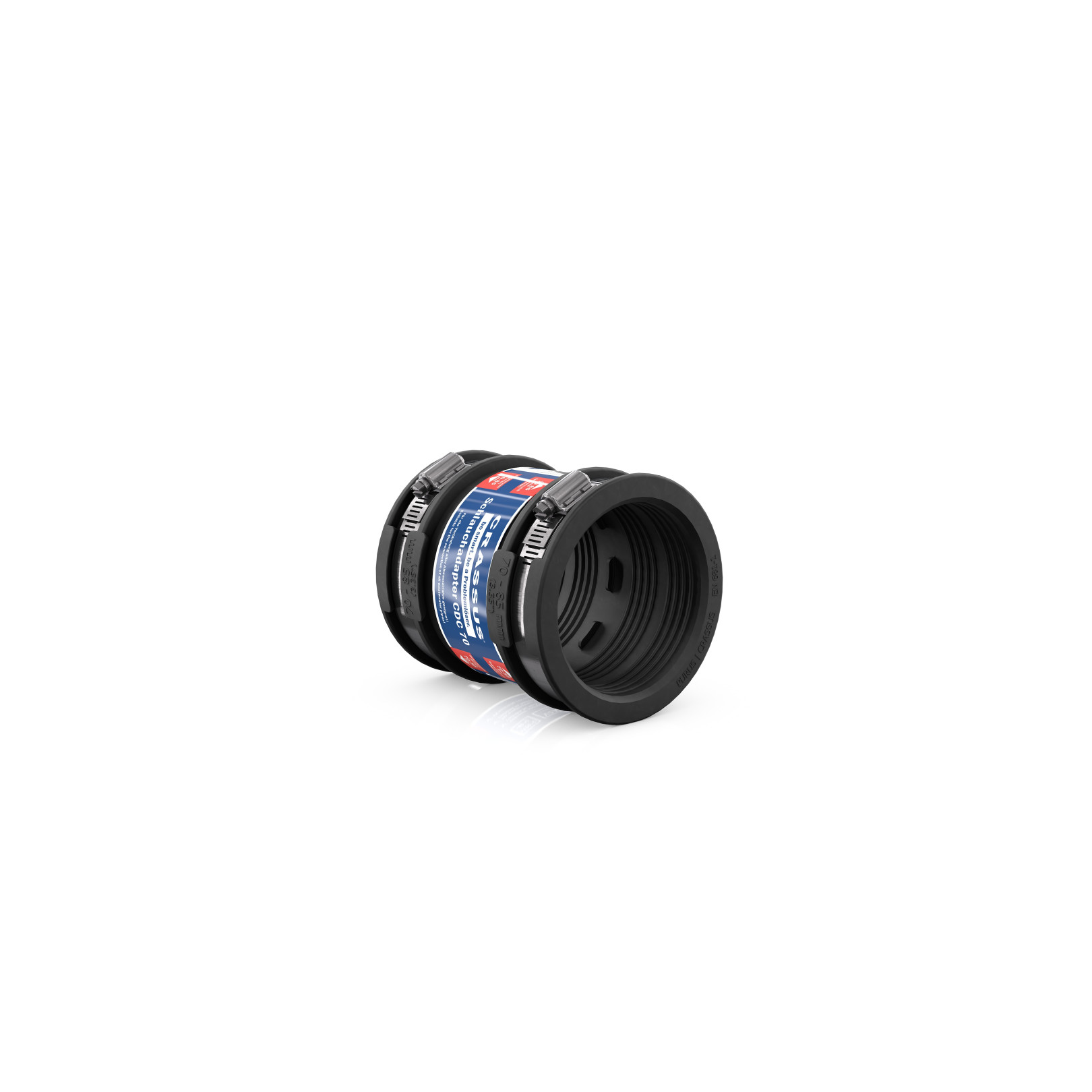 Crassus Schlauchadapter Typ 1 CDC 070 70-85mm EPDM V2A bis 0,6 bar CRA11019