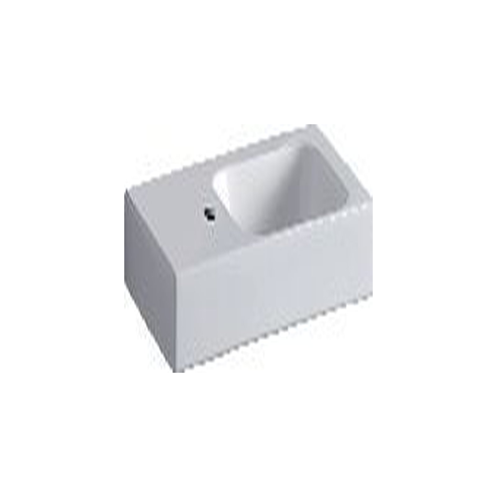 Geberit Handwaschbecken iCon 53x31 cm Ablagefläche links Hahnloch links ohne Überlauf weiß 124153000