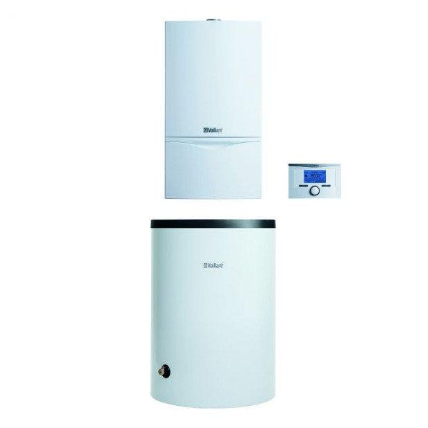 VAILLANT Gas Heizwerttherme atmoTEC plus VCC 194/4-5A E 20 kW Aufputz Paket VIH R 120/6B VRT 350 0010024478