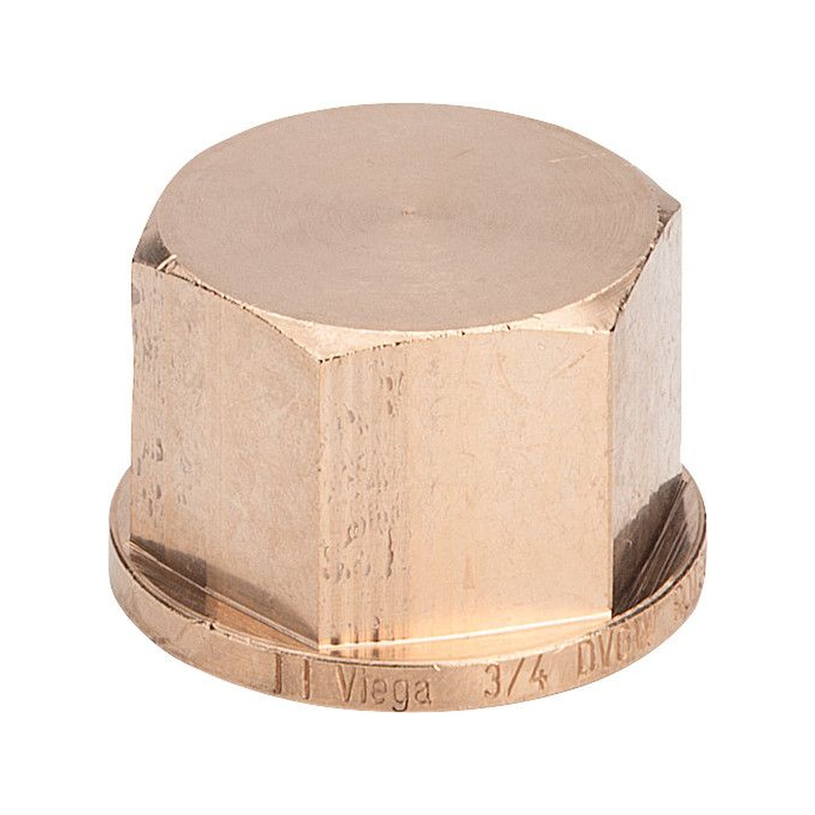 Viega Rotguss Kappe Gewindefitting 3/8 Zoll IG DN10 Mehrkant UBA-positiv 281854