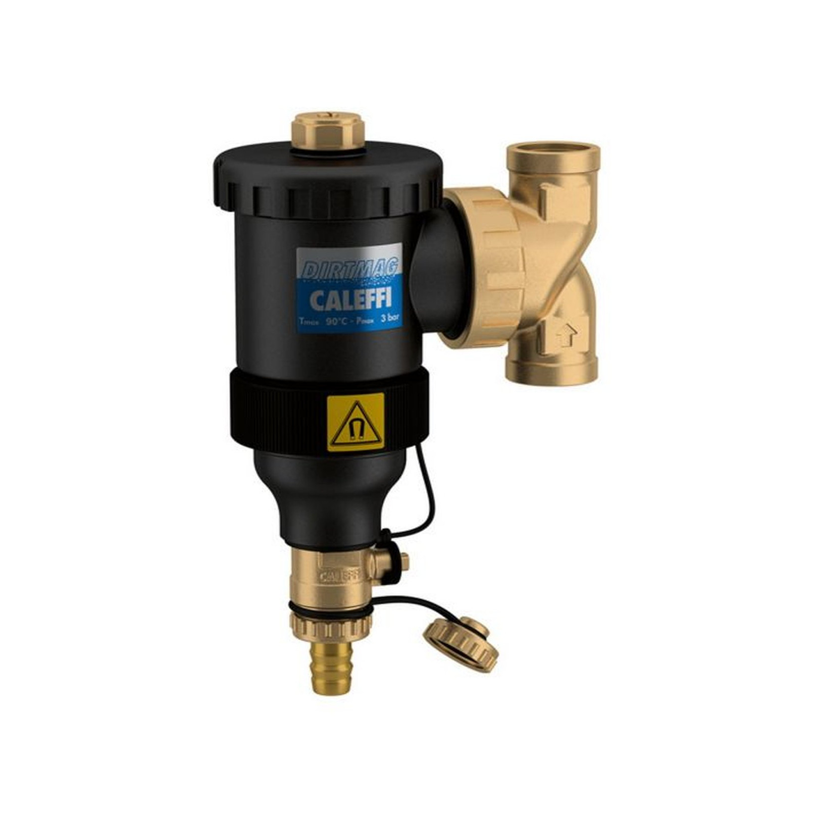 Caleffi Schlammabscheider Dirtmag DN25 1 Zoll Magnet Technopolymer Gehäuse IG 545306