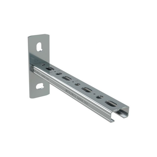 Walraven Wandkonsole RapidRail 30x15 C-Profil Schnittmarkierungen elektrolytisch verzinkt 66031520