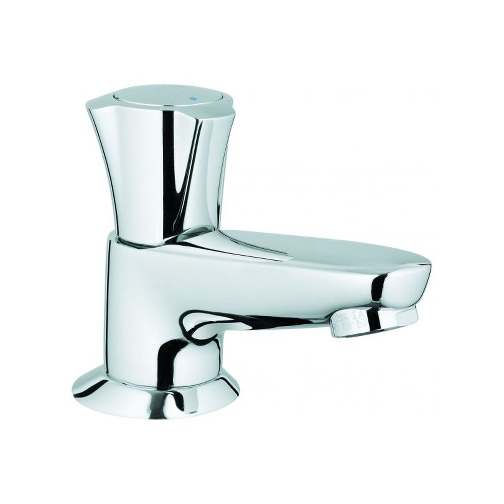 Grohe Standventil Costa DN 15 Chrom Metallgriff Gussauslauf Markierung blau Longlife-Oberteil 20404001
