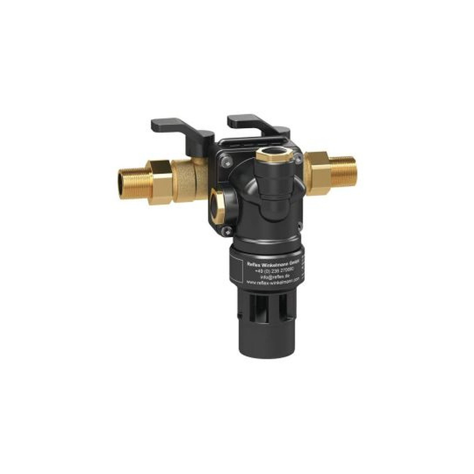 Reflex Nachspeisesystem Anschlussgruppe Fillset Compact Twist Systemtrenner Schmutzfänger R1/2 65 Grad 6811805