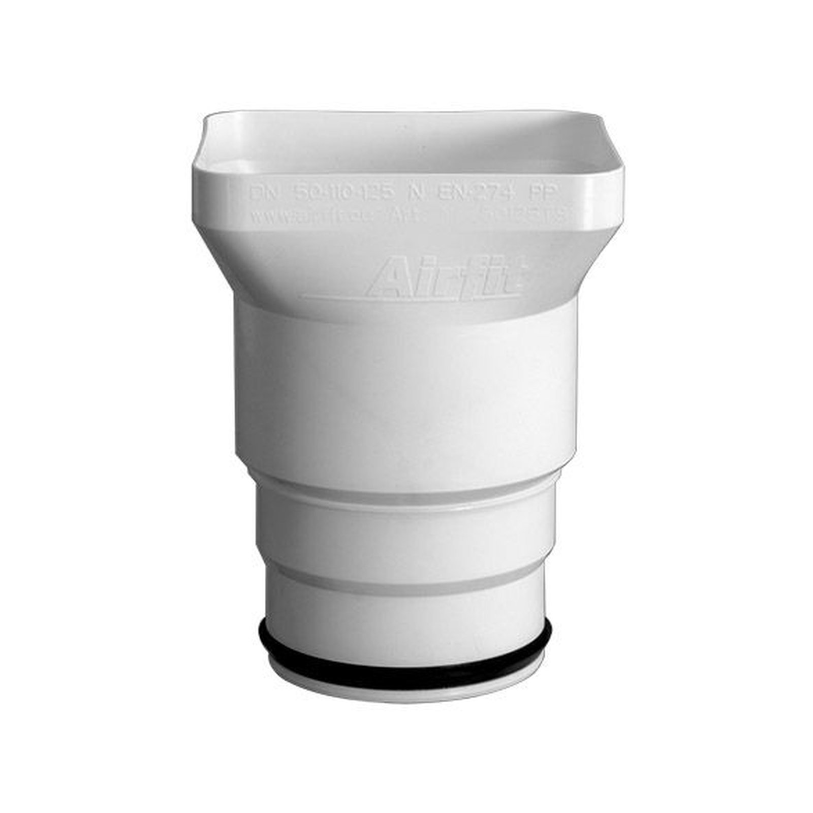 Airfit Trichtersiphon Plus DN50 DN110 DN125 vergrößerter Einlaufbereich Polypropylen 50126TS