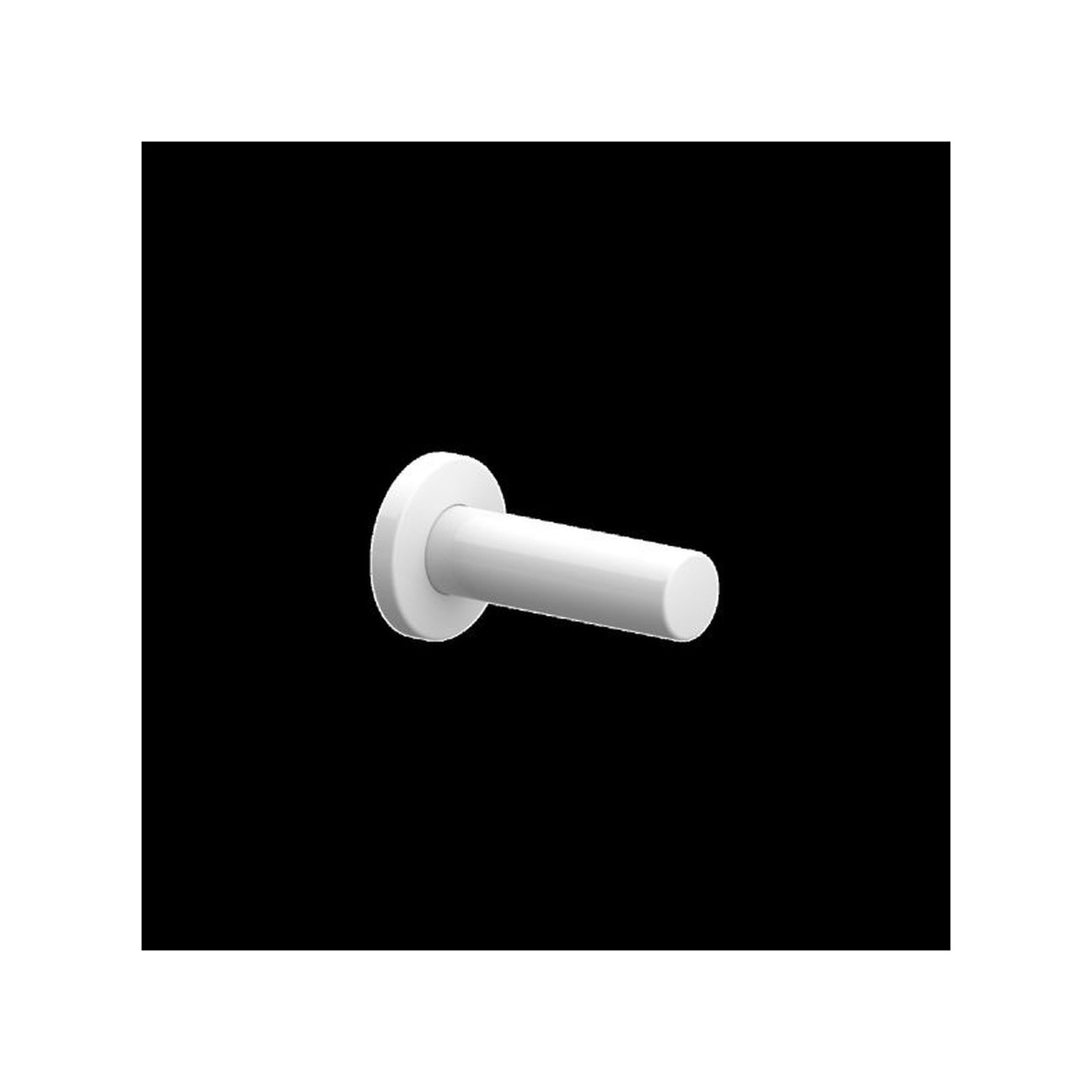 Normbau Ersatzrollenhalter Nylon Care 0518010019 weiß barrierefrei Wandmontage verdeckte Befestigung Ø34mm 70x70x126mm