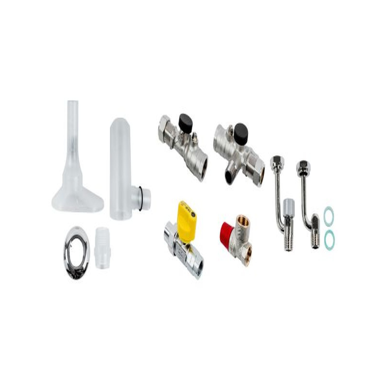 Wolf Anschluss-Set Kombithermen AP KFE-Hahn thermische Sicherung Sicherheitsventil 3 bar 2072345